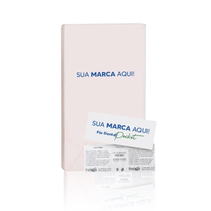 FIO DENTAL POCKET FRESH E GO – PERSONALIZADO COM A SUA MARCA – 500 SACHÊS - Imagem 1