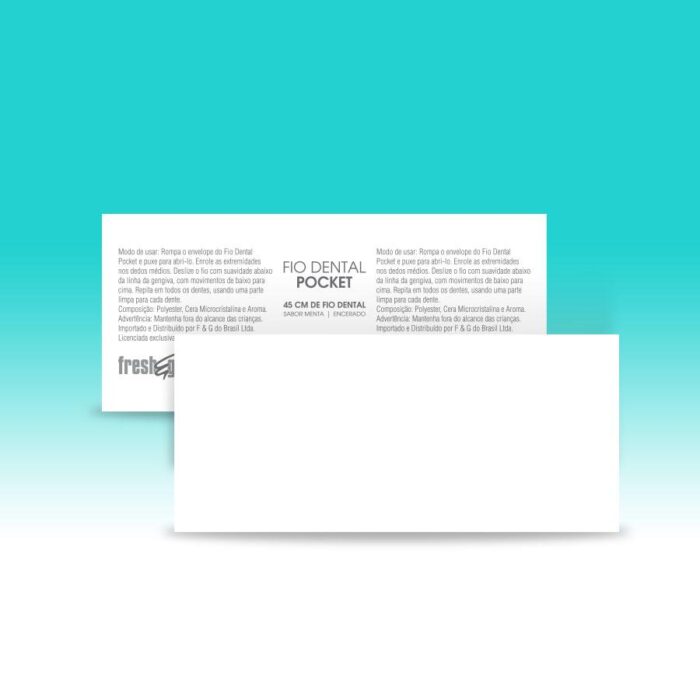 FIO DENTAL POCKET FRESH E GO – PERSONALIZADO COM A SUA MARCA – 500 SACHÊS - Imagem 2